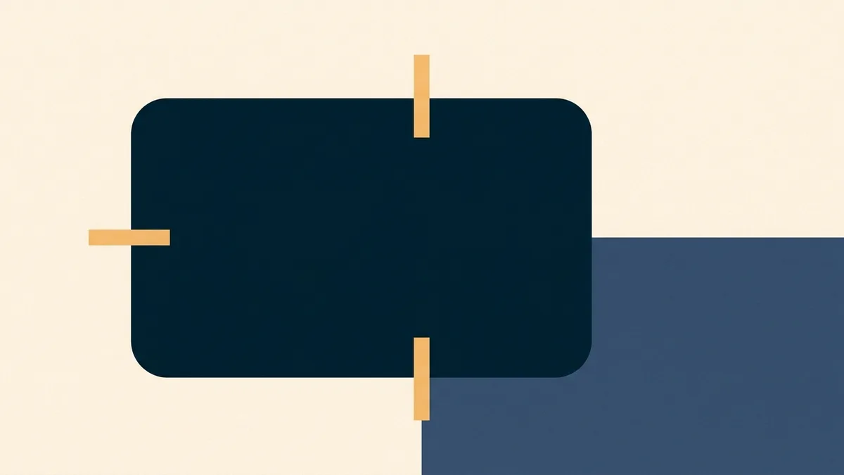 Abstract illustration of three constraints converging on one region.
