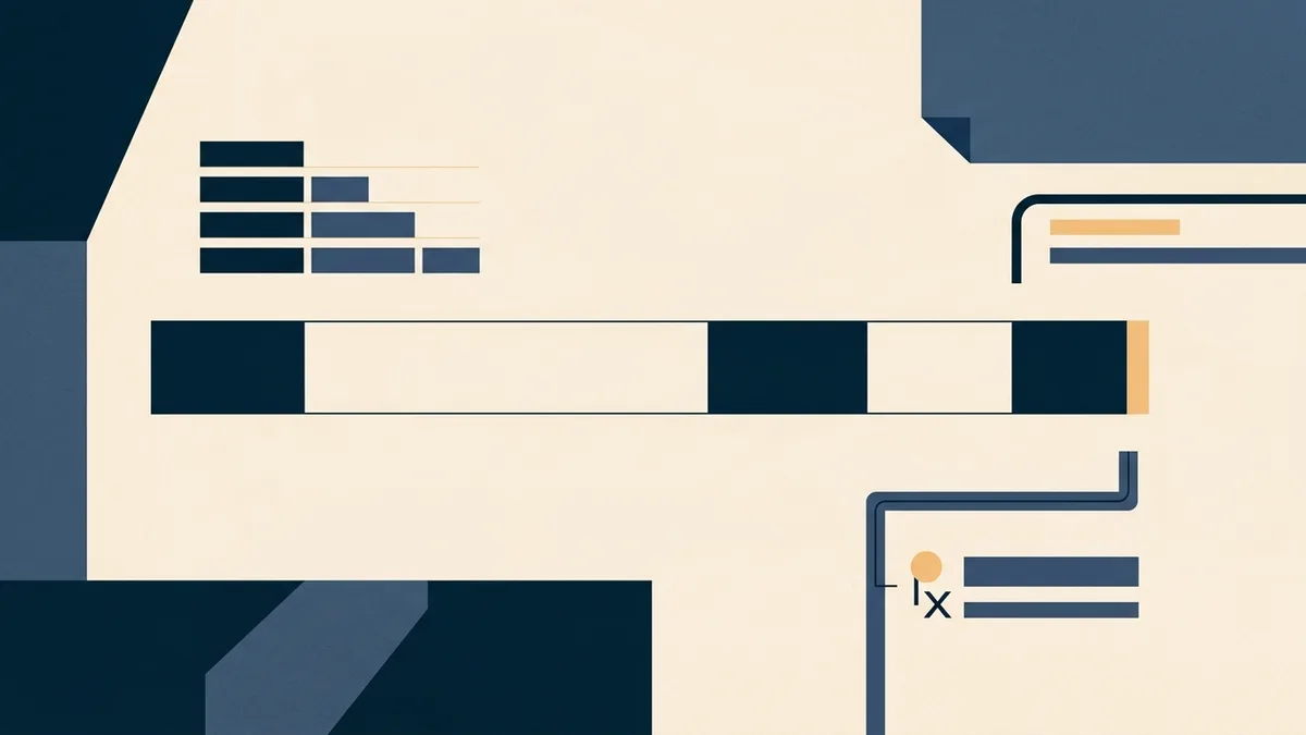Abstract illustration of a timeline where the largest segment is waiting rather than activity.